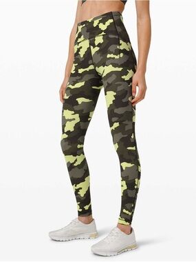 Lululemon Swift Speed High-Rise Tight 28" Legging sz 4 Camo Crispin Green *NWT*